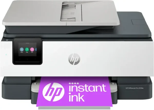 hp officejet pro 8139e wireless all in one inkjet printer with 12 months of instant ink with hp+ white
